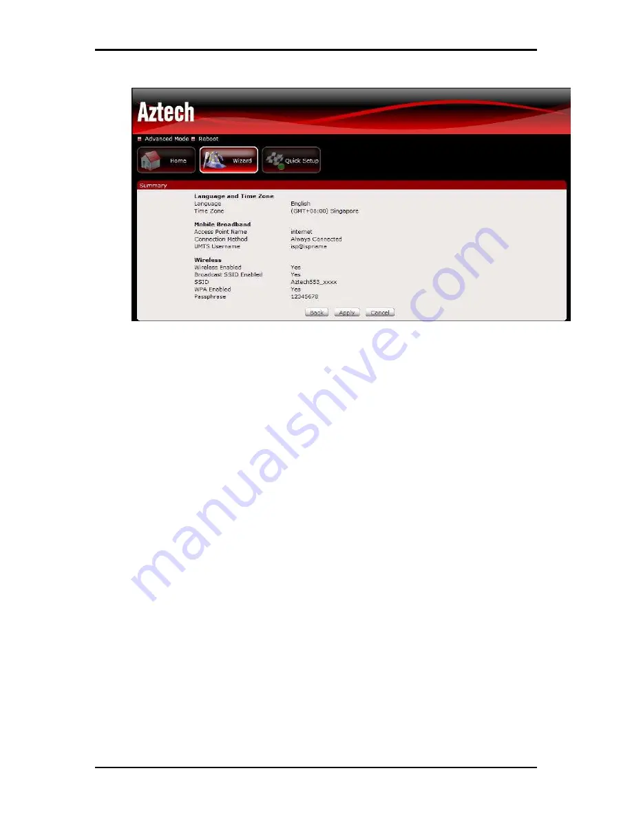 Aztech HW553-3G User Manual Download Page 36