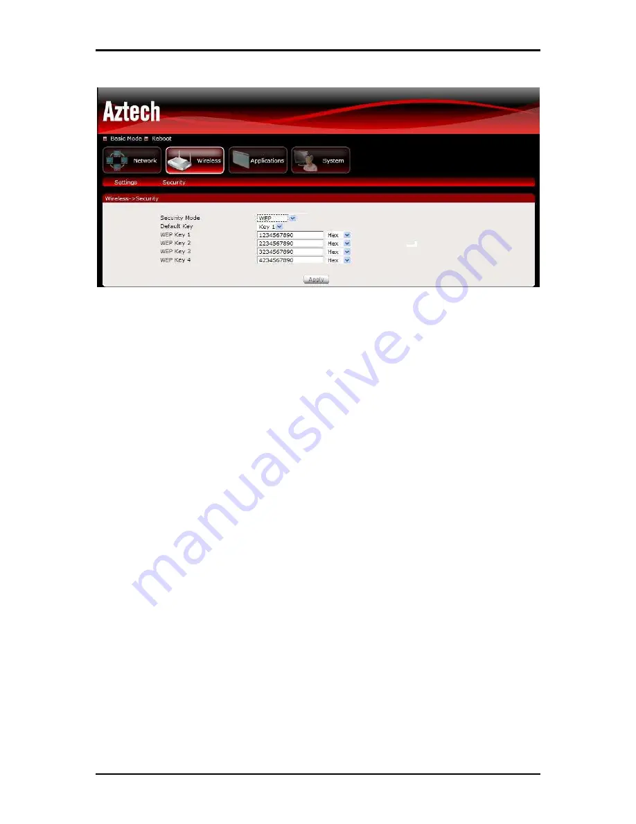 Aztech HW553-3G User Manual Download Page 42