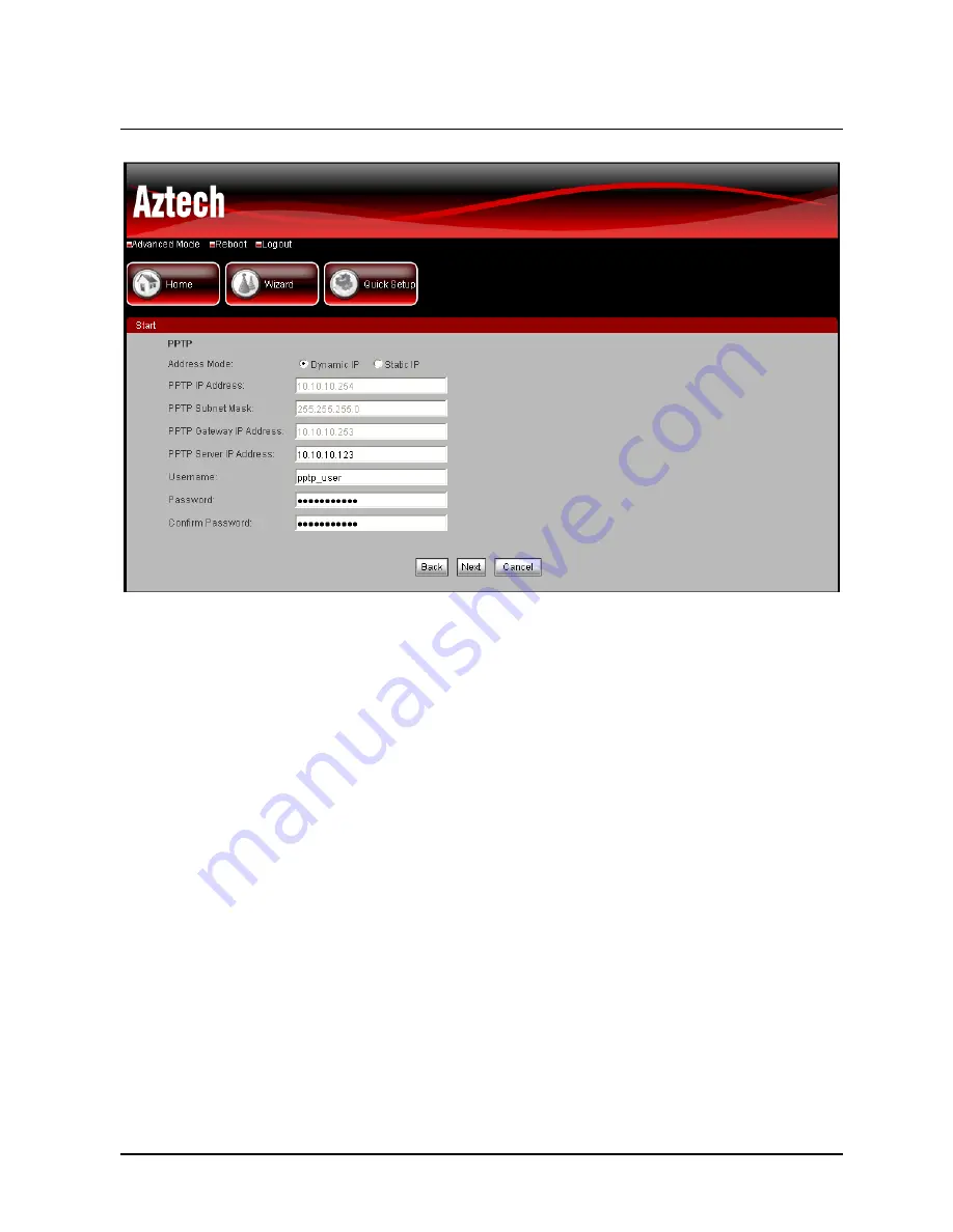 Aztech WL852RT4(T) User Manual Download Page 30