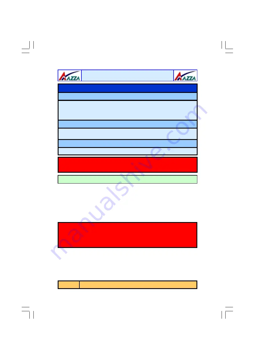 AZZA U601 Series Скачать руководство пользователя страница 13