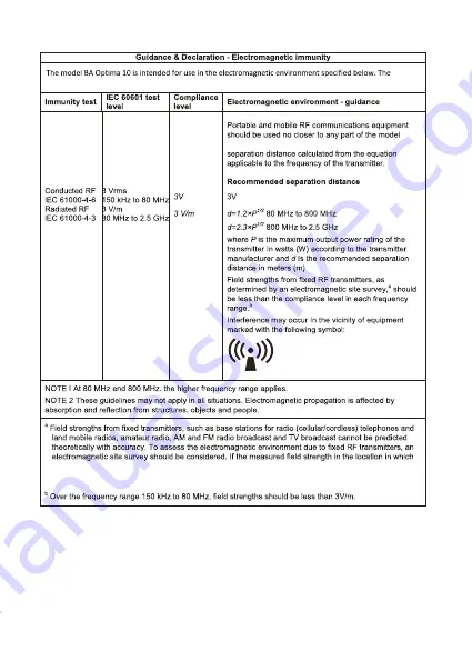 B.A. International BA-OPTIMA 10 Instructions For Use Manual Download Page 24