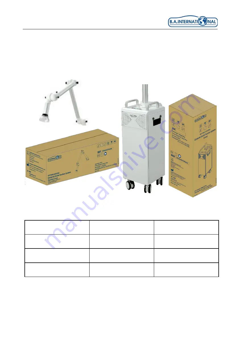 B.A. International Optima EOS350 Instructions For Use And Installation Download Page 139