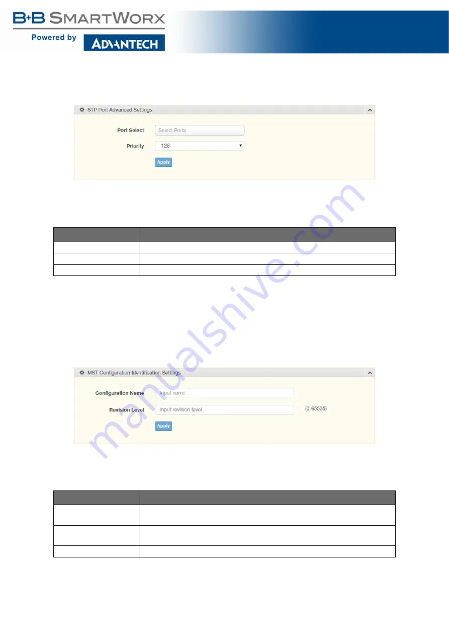 B+B SmartWorx SE400 Series User Manual Download Page 73