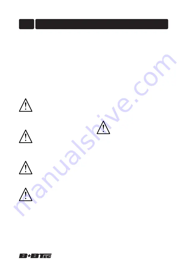 B+BTec Diamond 3 250RS Series Operating Manual Download Page 6