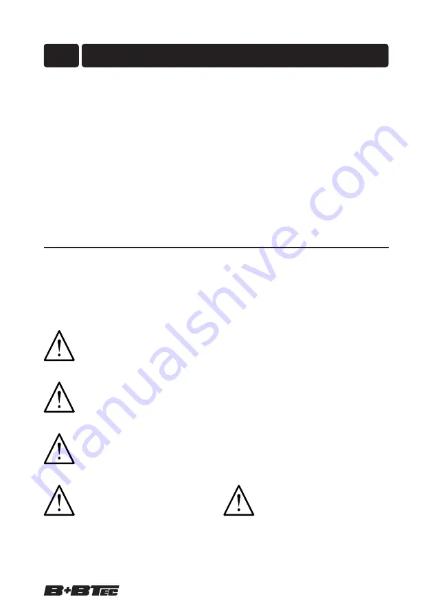 B+BTec Diamond 3 250RS Series Operating Manual Download Page 16