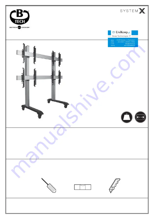 B-Tech System X BT8371-2X2 Скачать руководство пользователя страница 1