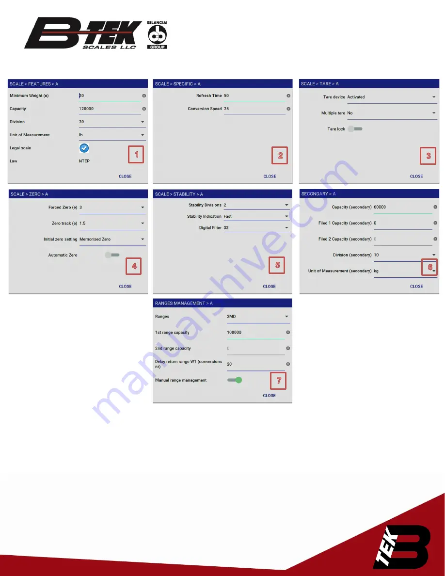 B-TEK Scales DD1010 Скачать руководство пользователя страница 7