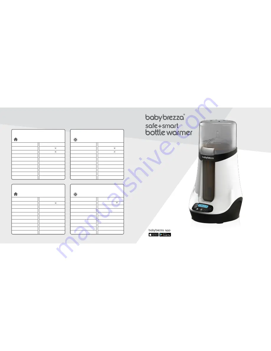 Babybrezza BRZ00139 Instructions For Set-Up, Use And Cleaning Download Page 1