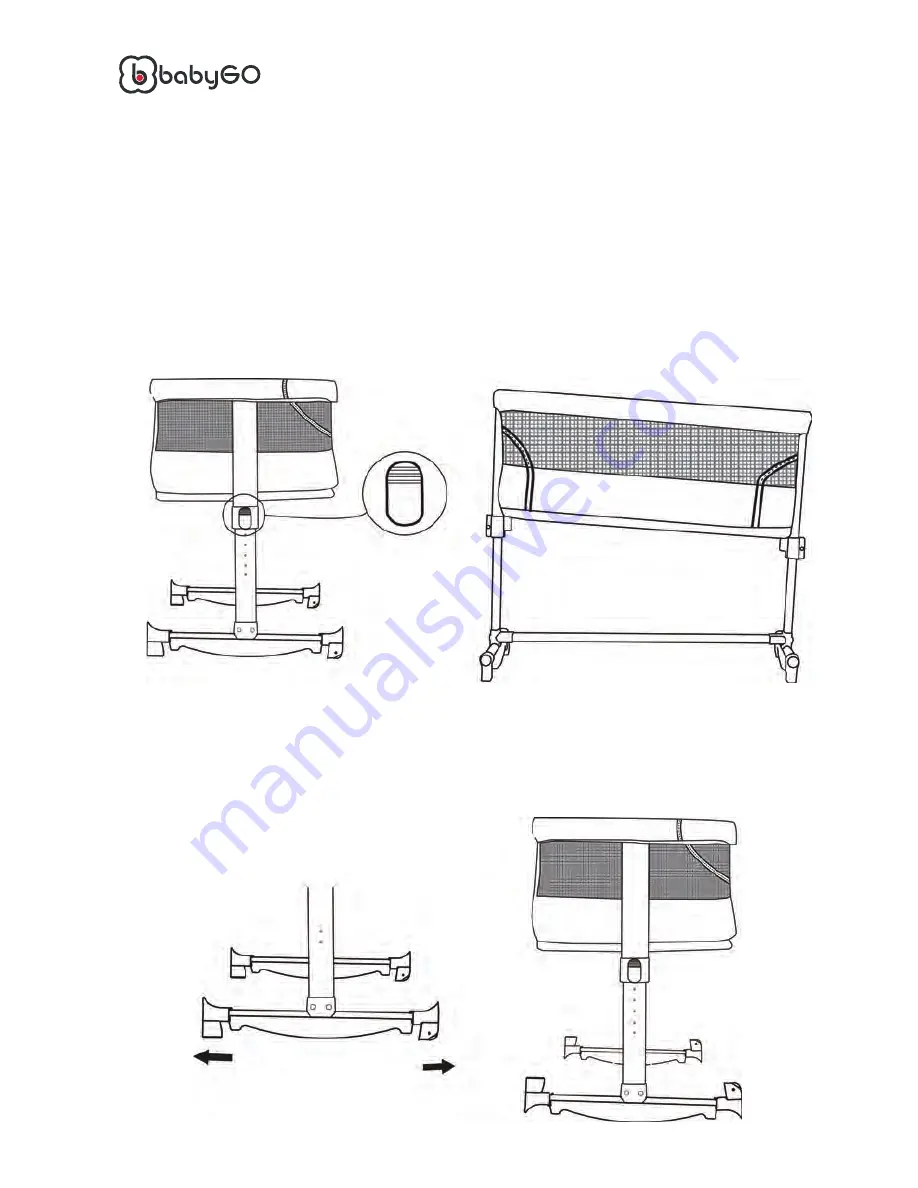 BabyGo Side Crib Assembly Instructions Manual Download Page 20