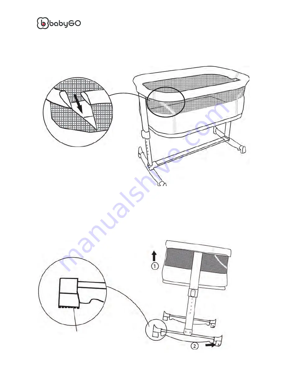 BabyGo Side Crib Скачать руководство пользователя страница 30