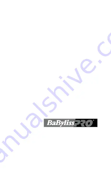 BaBylissPro BABTS6GSE Manual Download Page 20