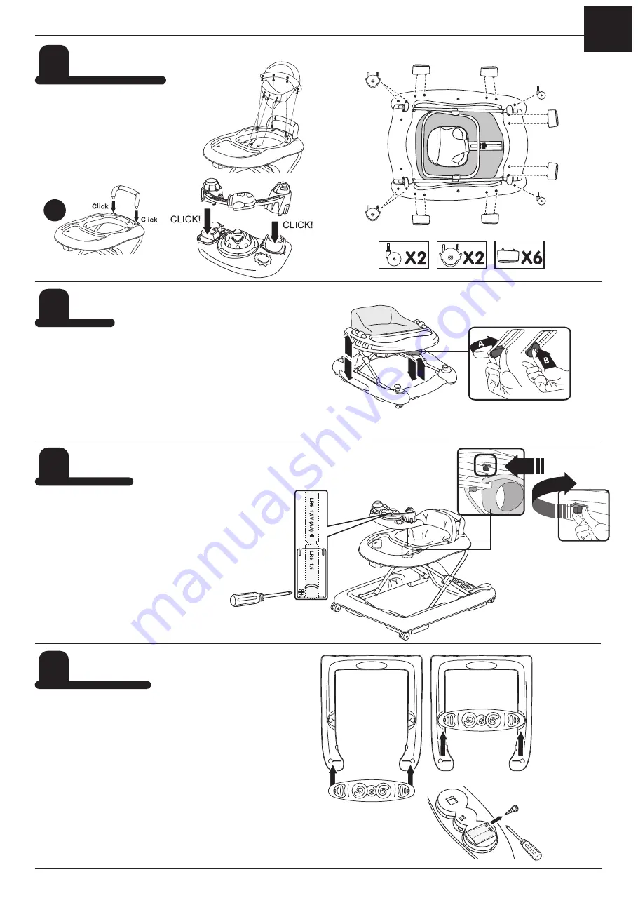 babyplus Rocco Plane Assembly And Instruction Manual Download Page 5