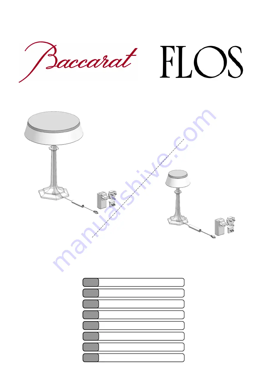 Baccarat FLOS Скачать руководство пользователя страница 1