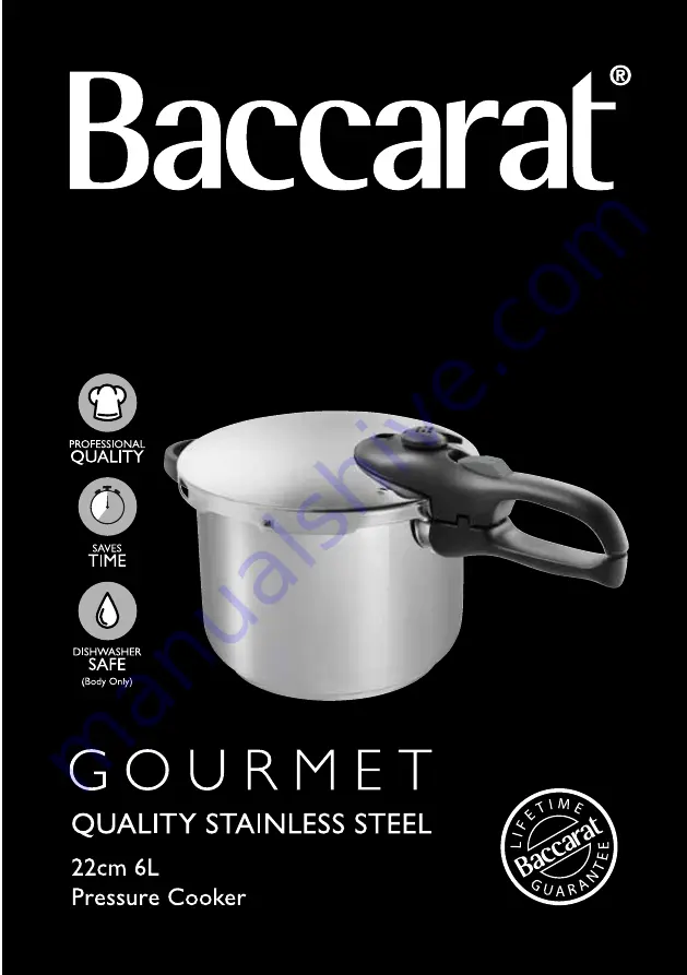 Baccarat GOURMET Скачать руководство пользователя страница 1