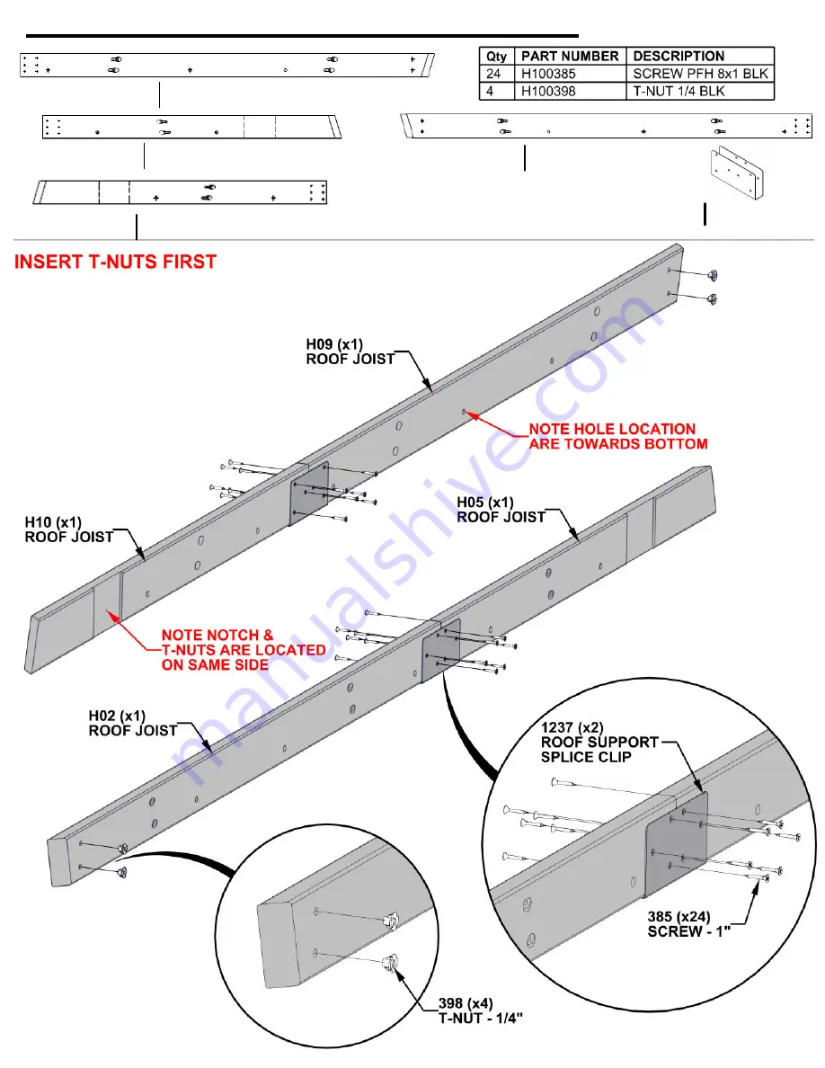 Backyard Discovery Barrington 2206052 Assembly Instructions Manual Download Page 39