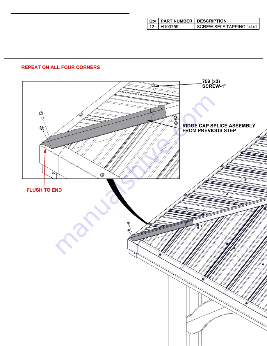 Backyard Discovery Barrington 2206052 Assembly Instructions Manual Download Page 77