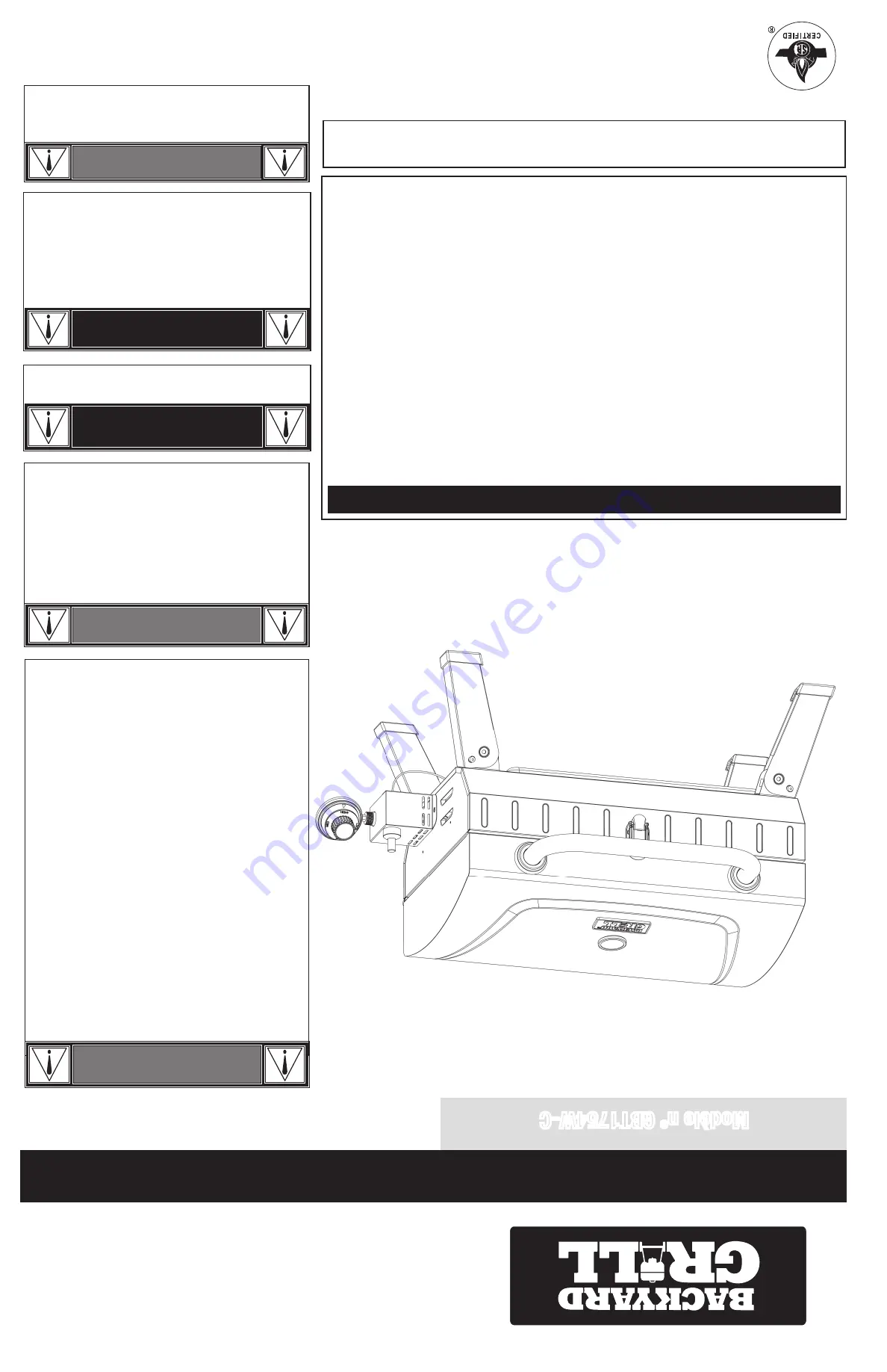 Backyard GBT1754W-C Скачать руководство пользователя страница 24