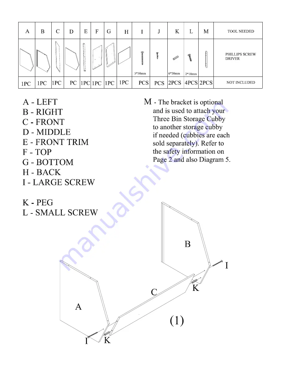 Badger Basket 09775 Assembly And Use Instructions Download Page 3