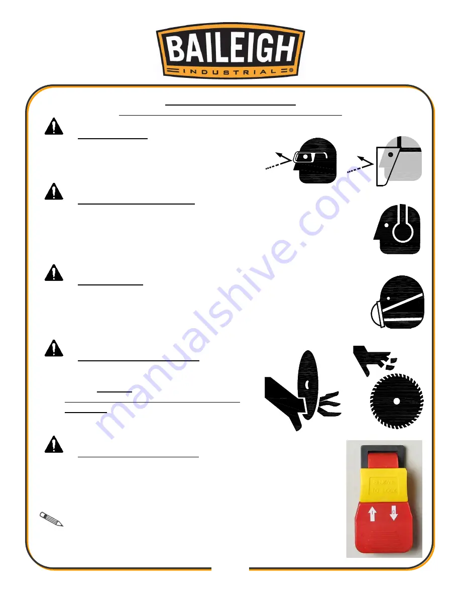 Baileigh CS-225M-V2 Operator'S Manual Download Page 7