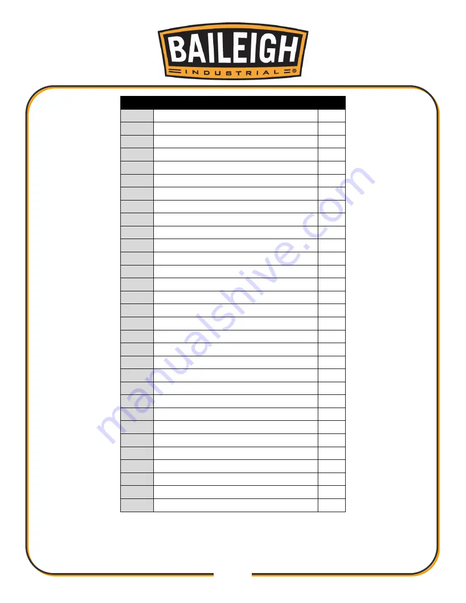 Baileigh CS-225M-V2 Operator'S Manual Download Page 36