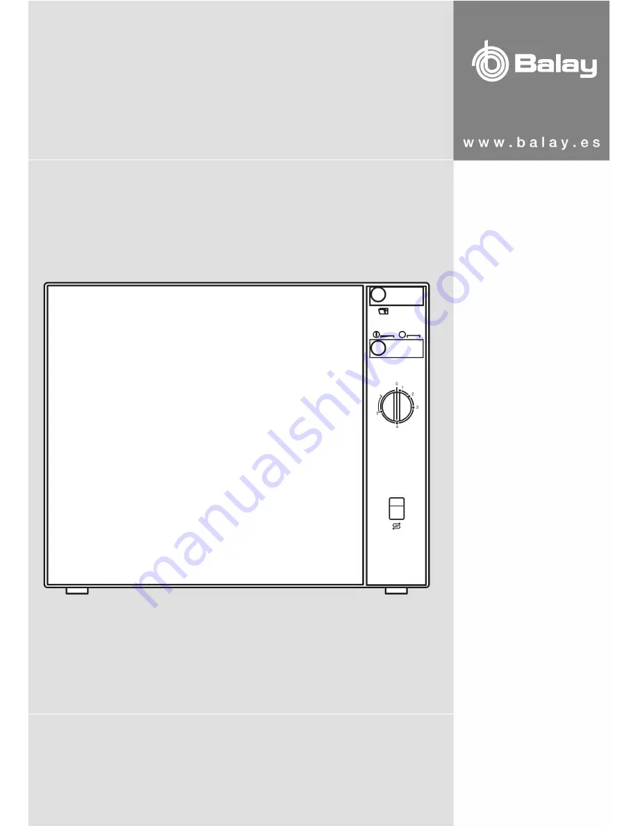 BALAY 3VC240BD Скачать руководство пользователя страница 1