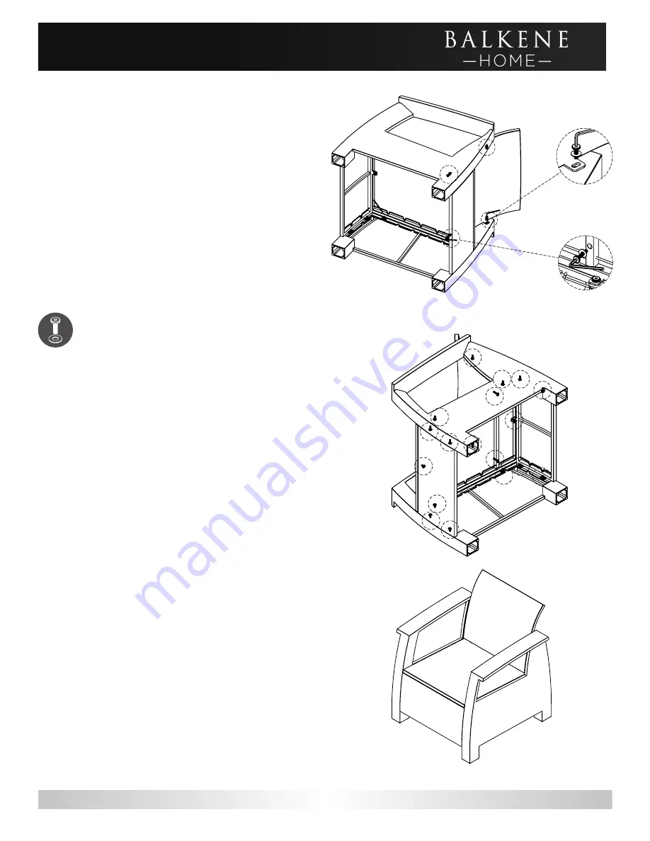 Balkene Home Bondi 62775 Instructions Manual Download Page 5