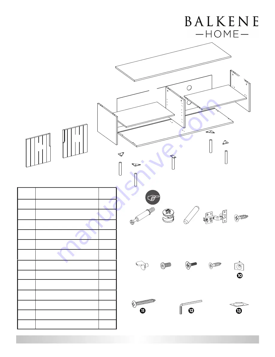 Balkene Home MARGO 64019 Скачать руководство пользователя страница 3