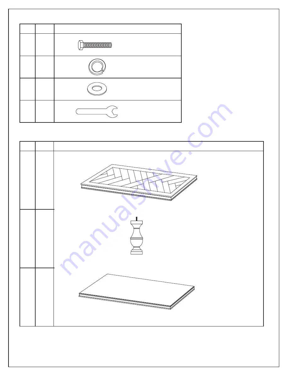 Ballard Designs Andrews Coffee Table ME007 Скачать руководство пользователя страница 2