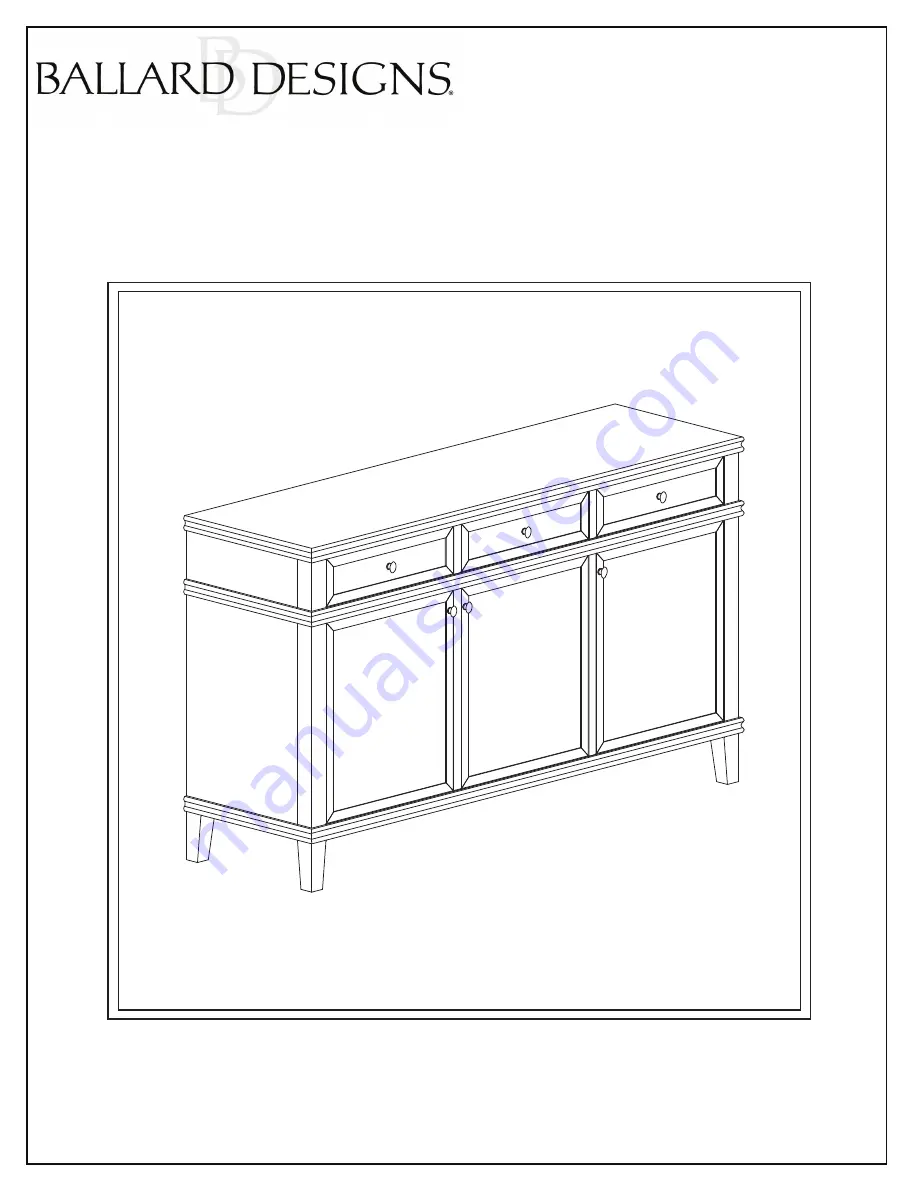 Ballard Designs Daphne SF055 Quick Start Manual Download Page 1