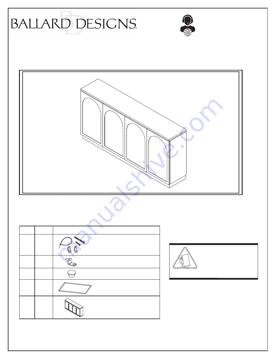 Ballard Designs MS136 Manual Download Page 1