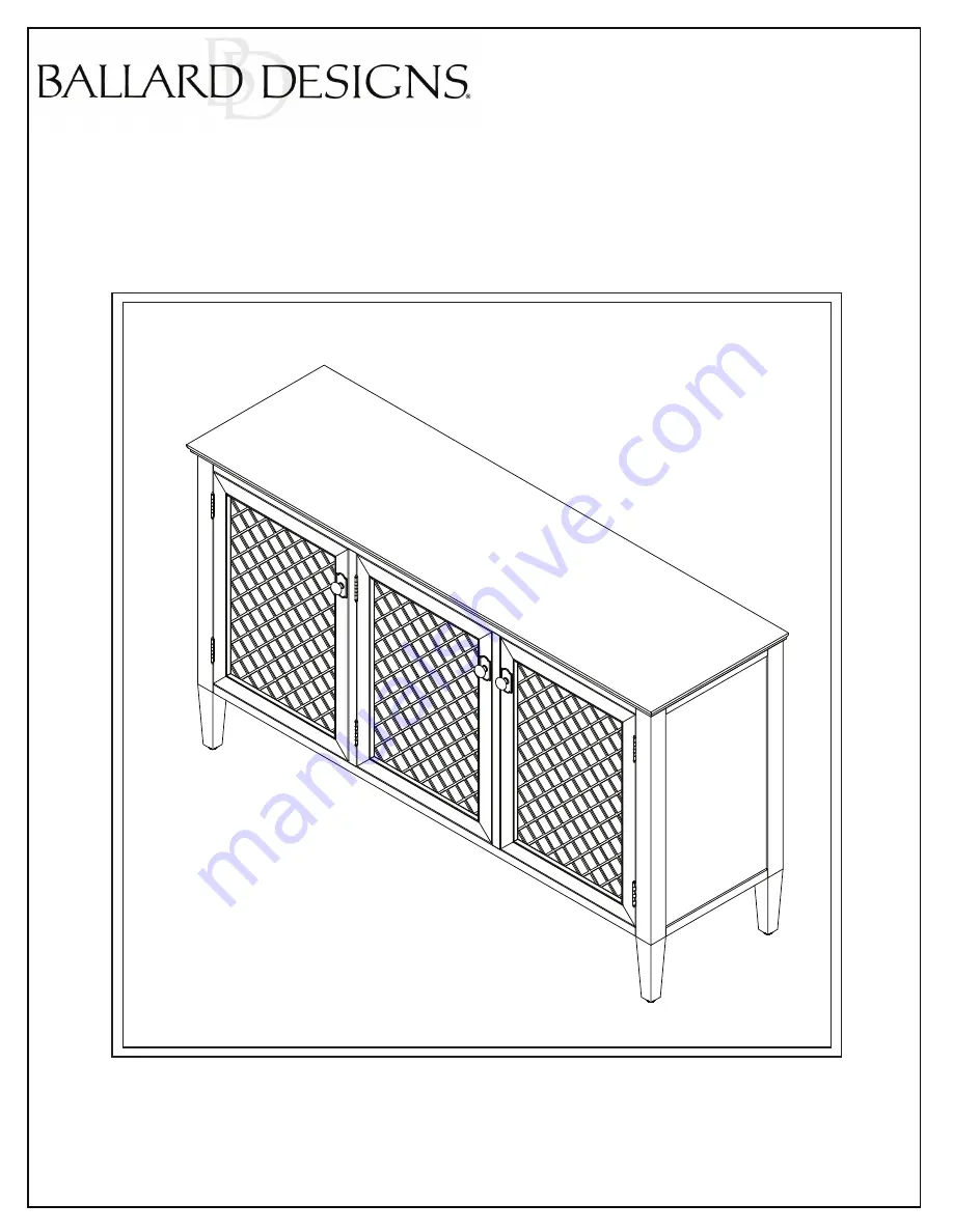 Ballard Designs Nicola Quick Start Manual Download Page 1