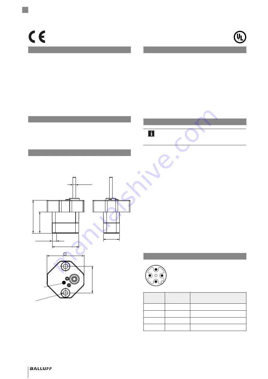 Balluff BIP LD2-T017-01-EP Series Condensed Manual Download Page 2