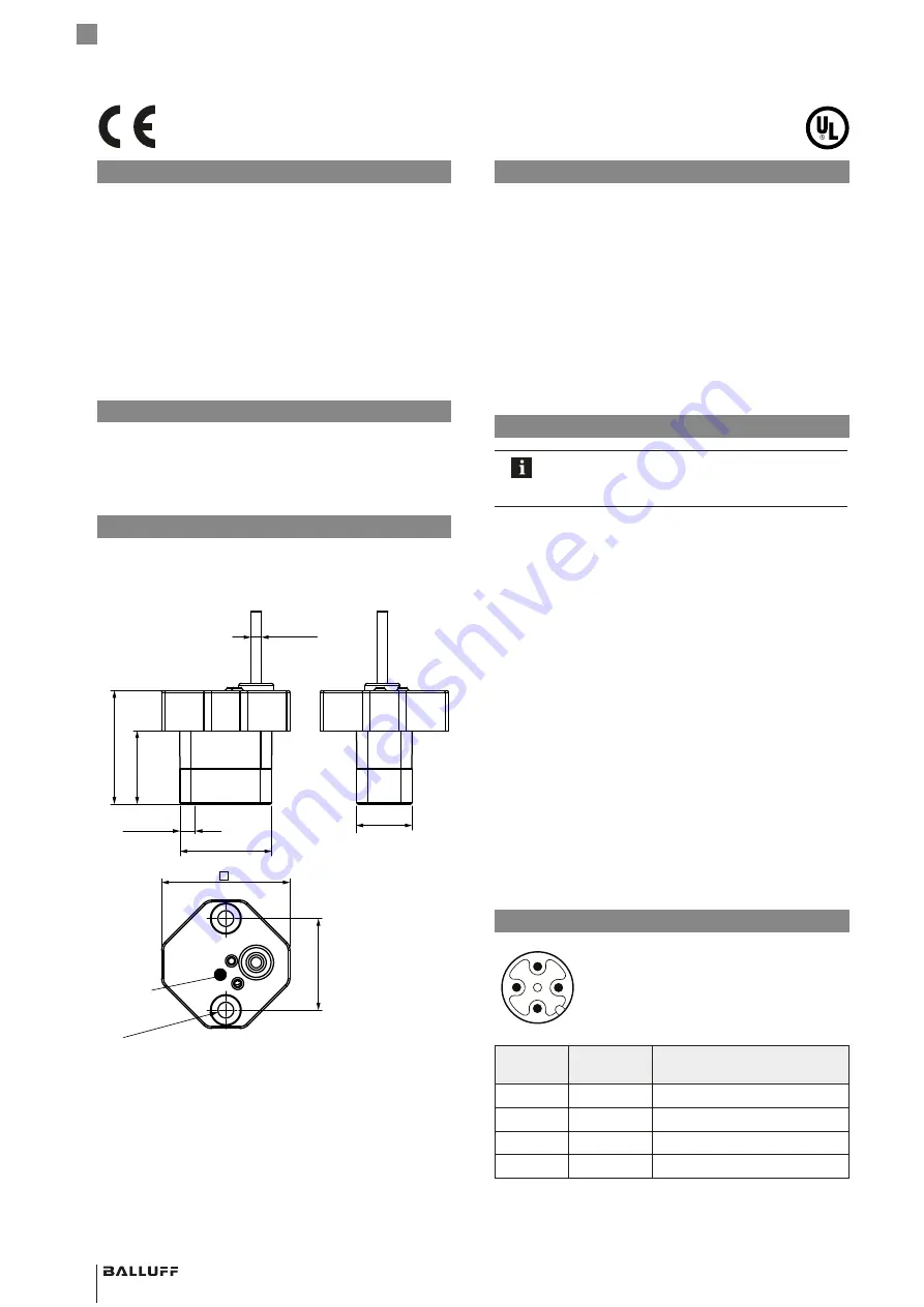 Balluff BIP LD2-T017-01-EP Series Condensed Manual Download Page 6