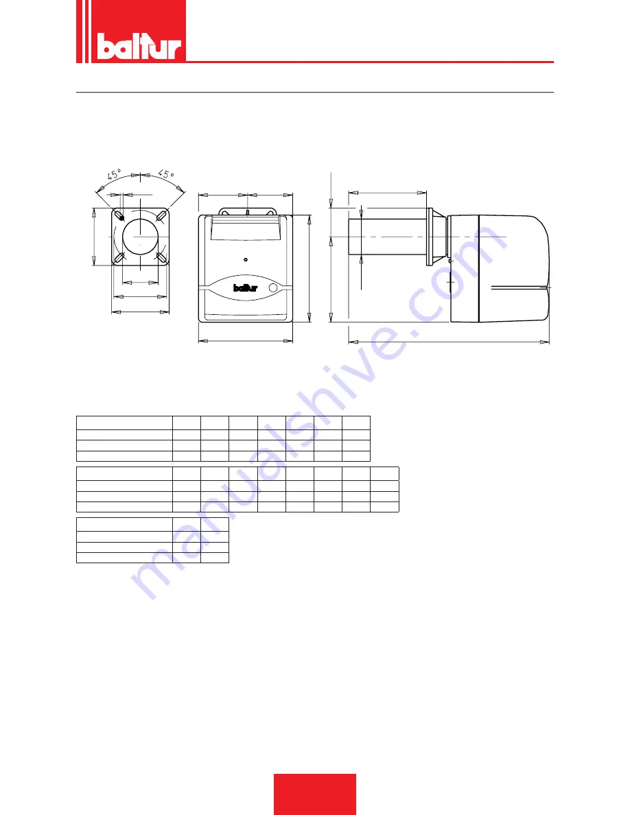 baltur BTL 14 Installation, Use And Maintenance Instruction Manual Download Page 11