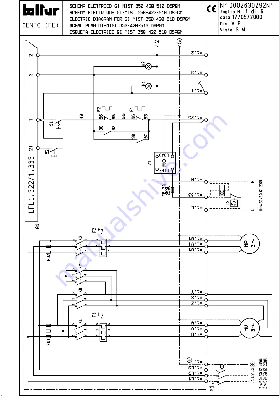 baltur GI MIST 350 DSPGM Скачать руководство пользователя страница 47