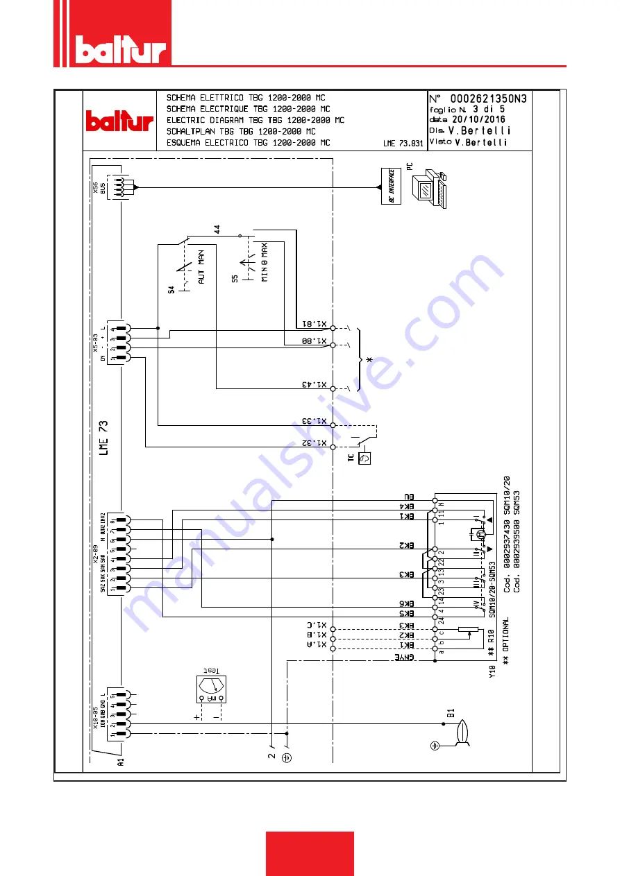 baltur TBG 1600 MC Installation, Use And Maintenance Instruction Manual Download Page 31