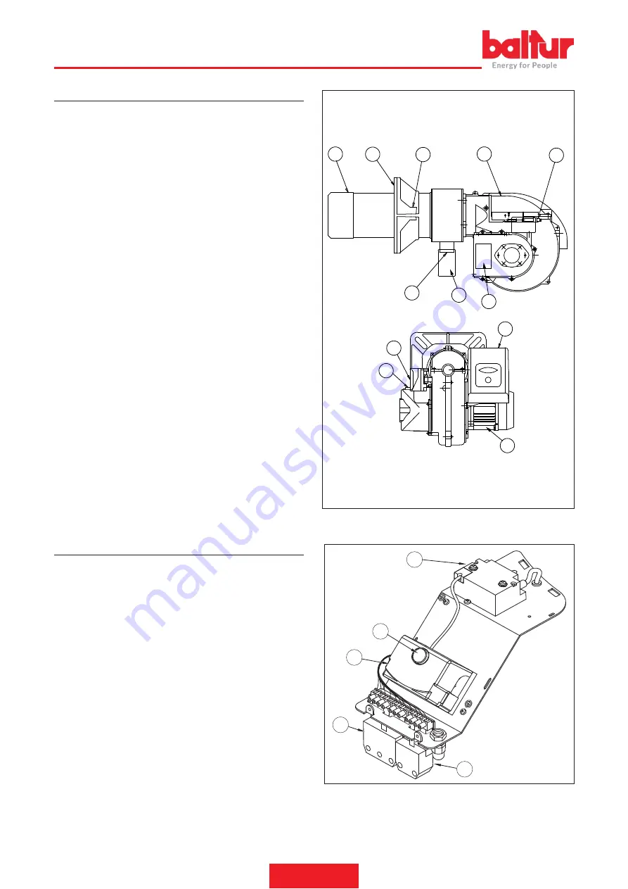 baltur TBG 35P Instruction Manual For Installation, Use And Maintenance Download Page 44