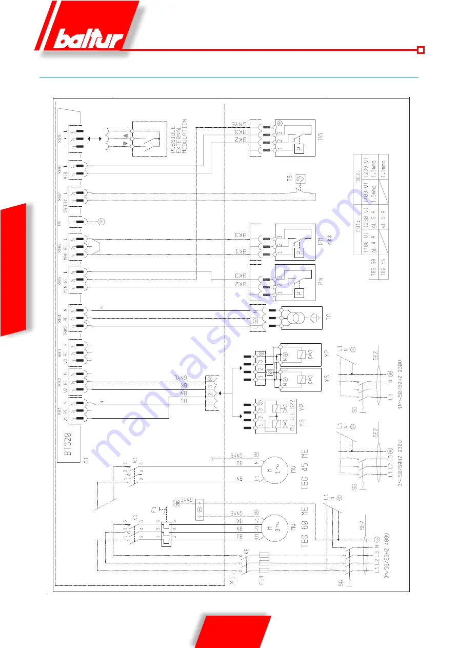 baltur TBG 45 ME Скачать руководство пользователя страница 20