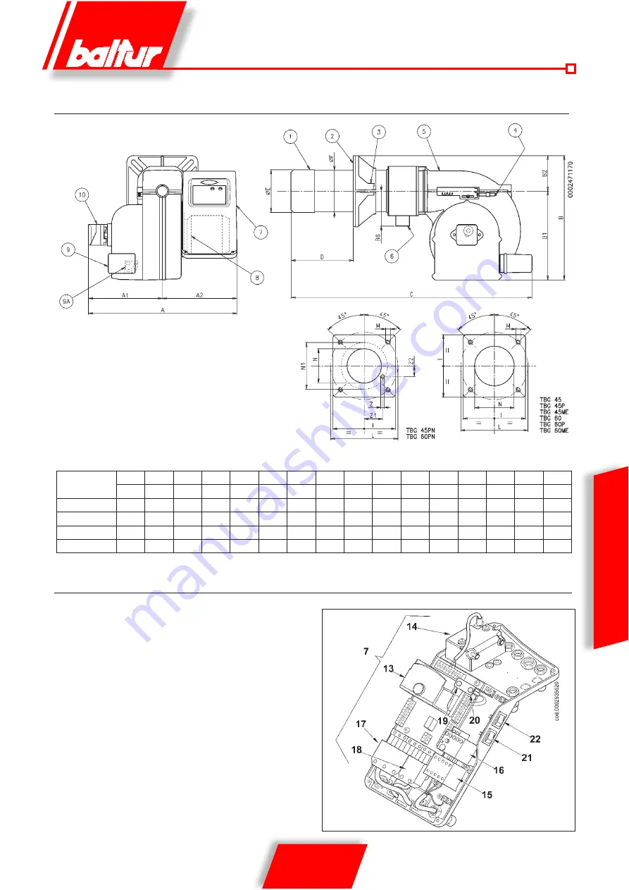 baltur TBG 45 Manual User Instructions Download Page 33