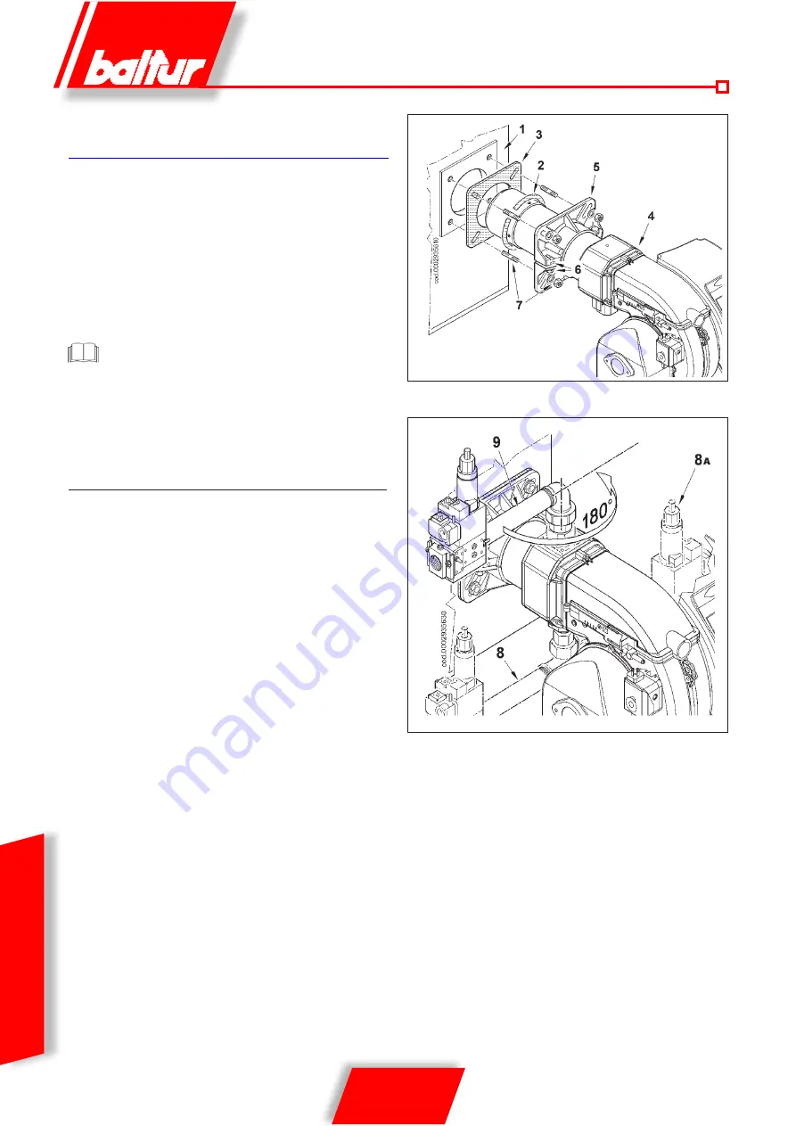 baltur TBG 45 Manual User Instructions Download Page 62