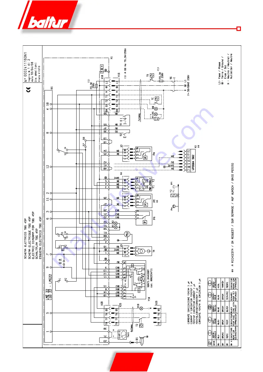 baltur TBG 45 Manual User Instructions Download Page 78