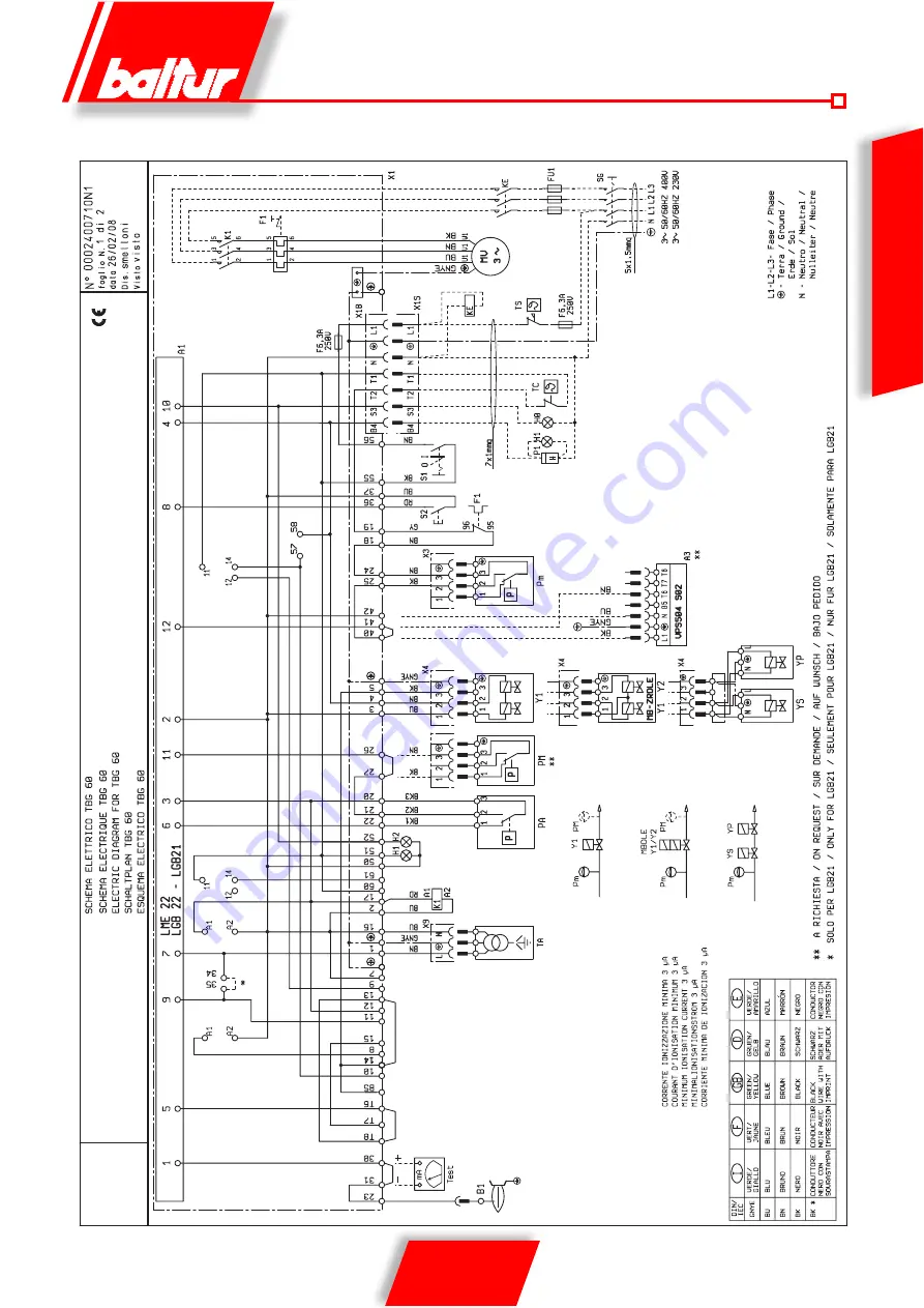 baltur TBG 45 Скачать руководство пользователя страница 103