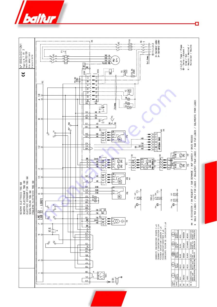 baltur TBG 45 Скачать руководство пользователя страница 155