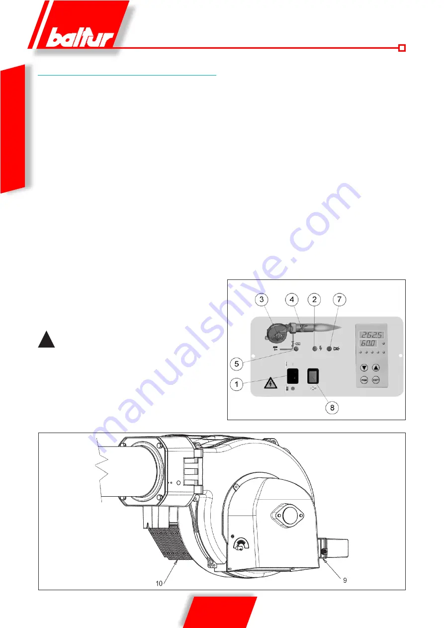 baltur TBG 80 LX PN V Manual User Instructions Download Page 90