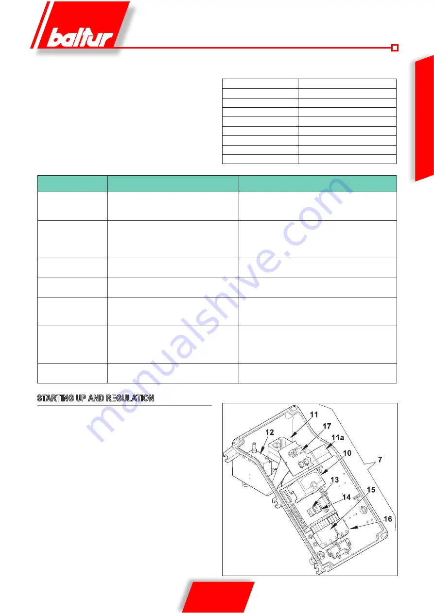 baltur TBG 85 P-V User Instructions Download Page 17