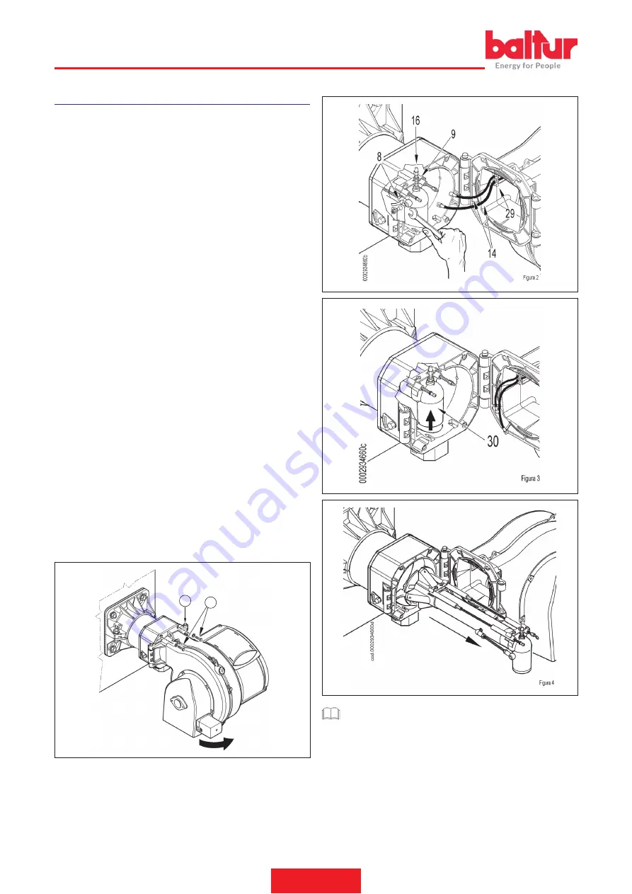 baltur TBG 85P Instruction Manual For Installation, Use And Maintenance Download Page 56