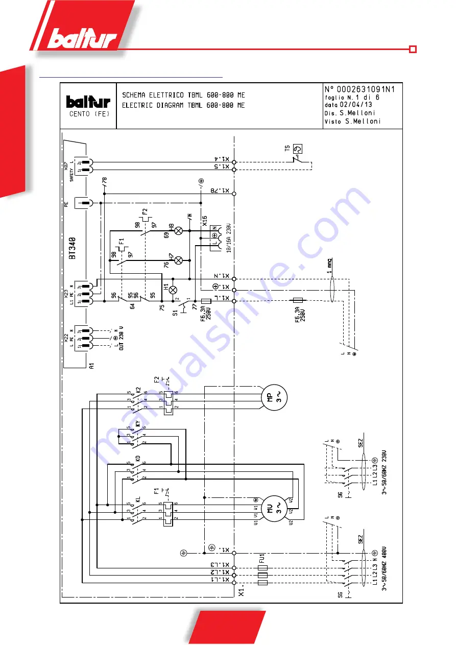 baltur TBML 600 ME Скачать руководство пользователя страница 24