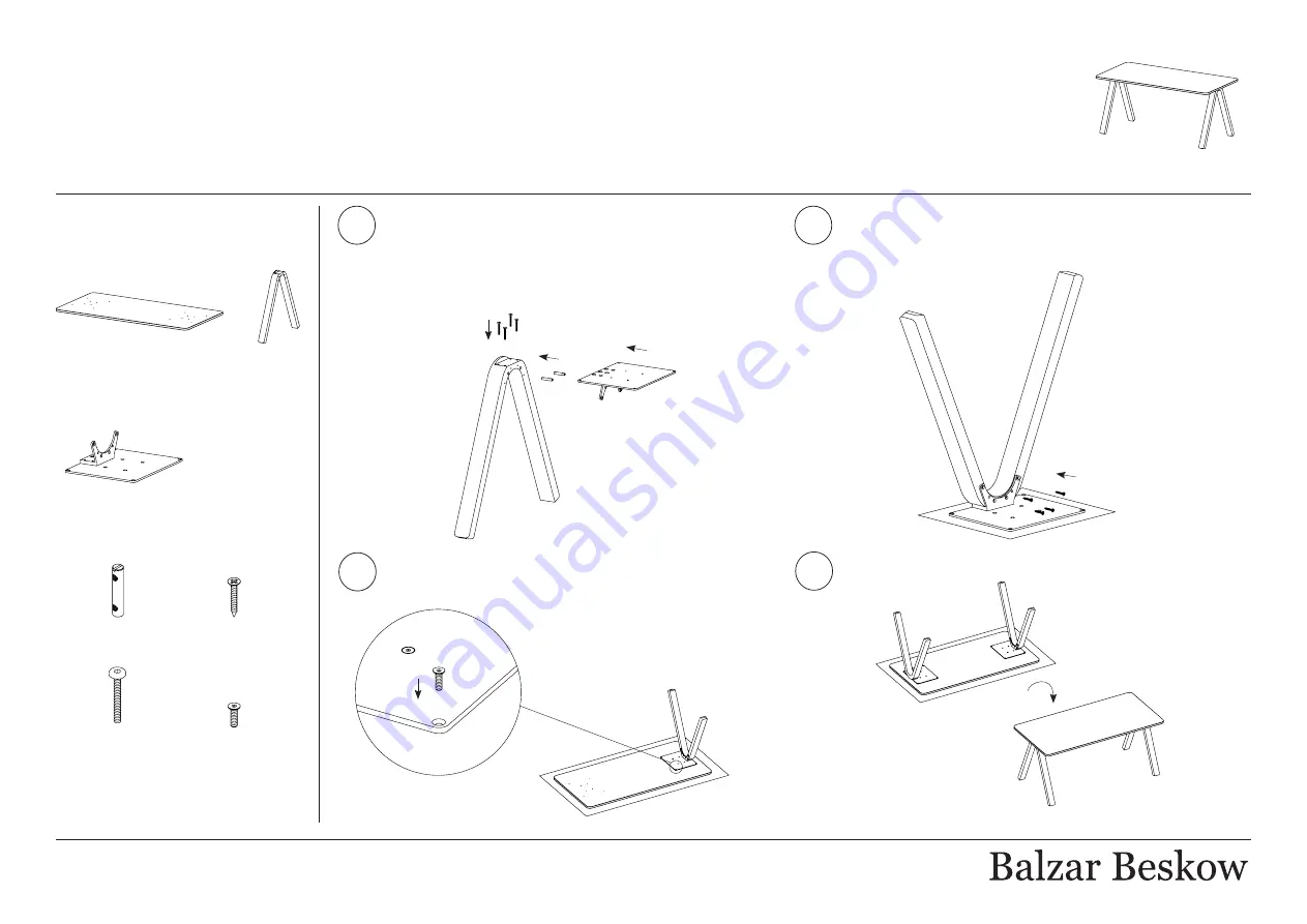 Balzar Beskow B-110 Assembly Instructions Download Page 2