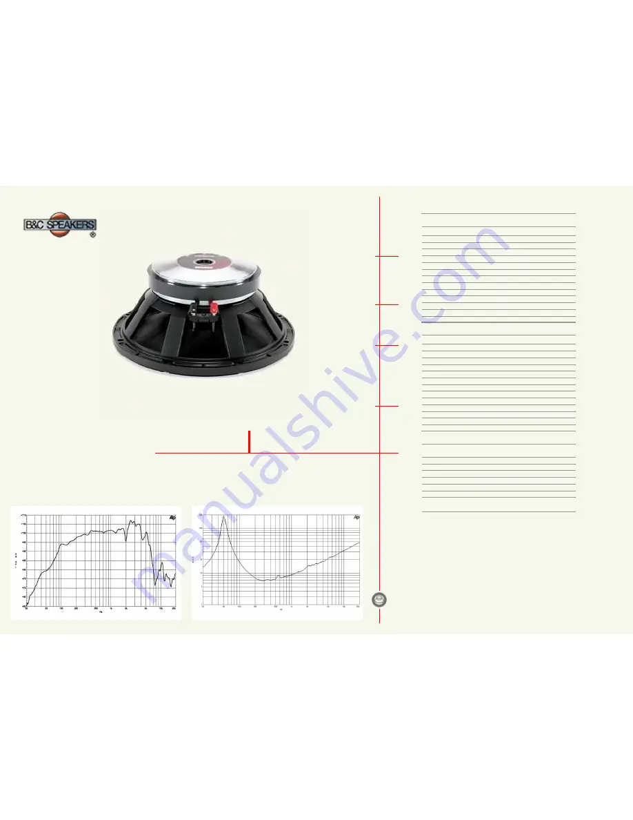 B&C Speakers Mid-Bass 12PE32 Скачать руководство пользователя страница 1