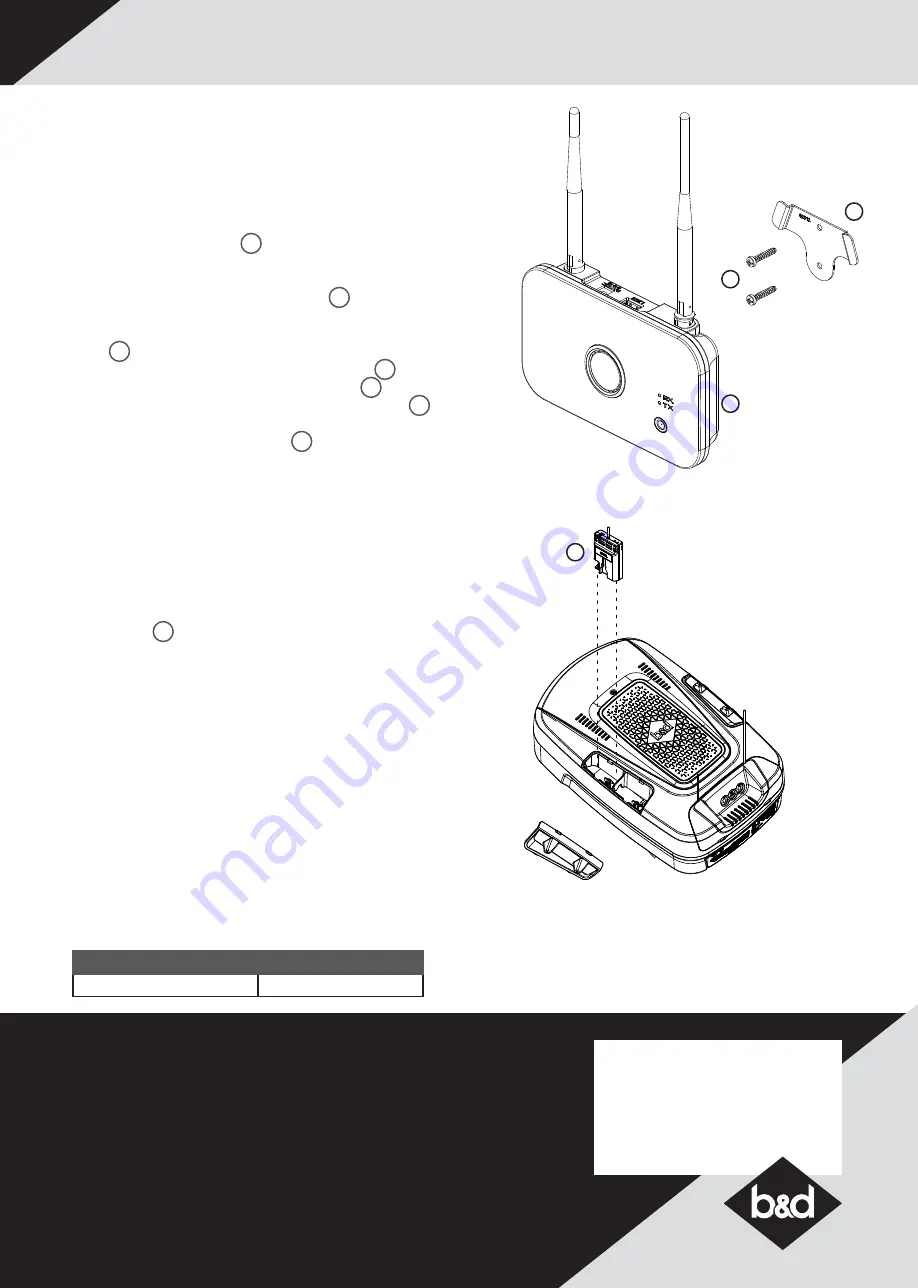 B&D 86957 Installation Instructions Download Page 2